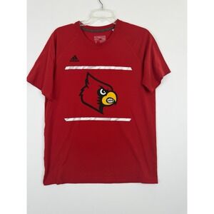 Adidas Louisville Cardinals Ultimate Tee Size L Shot‎ Sleeve Red
